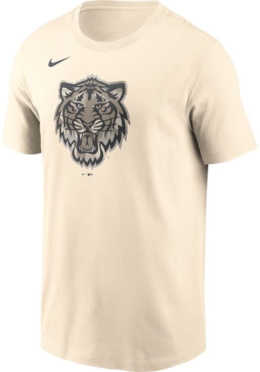 Nike Detroit Tigers CREAM Camo Club Crew Short Sleeve T Shirt