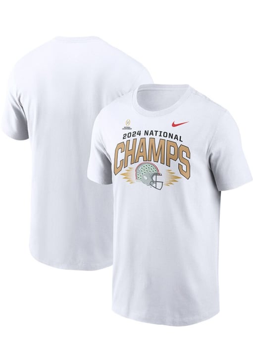 WBCチャンピオンTシャツ（ナイキ　LEGENDS）US Sサイズ Nike White Ohio State Buckeyes Football 2024 Football National