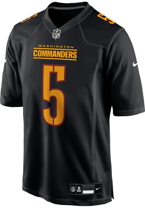 新品　NFL　ワシントン・コマンダース ユニフォーム　サイズM Jayden Daniels Washington Commanders BLACK Carbon Jersey - 173228357