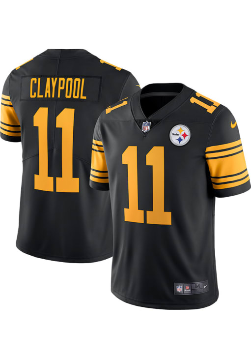Chase Claypool Pittsburgh Steelers Mens BLACK Alternate Limited Chase Claypool Pittsburgh Steelers Mens BLACK Alternate Limited