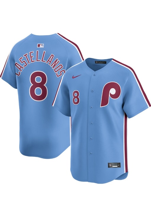 Nick Castellanos Philadelphia Phillies Mens LIGHT BLUE Alt Limited