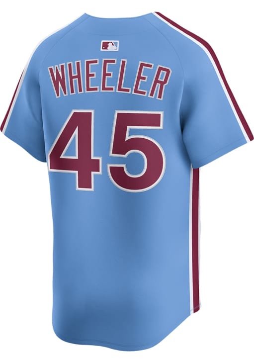 Zack Wheeler Philadelphia Phillies Mens LIGHT BLUE Alt Limited