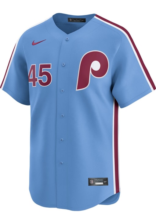 Zack Wheeler Philadelphia Phillies Mens LIGHT BLUE Alt Limited