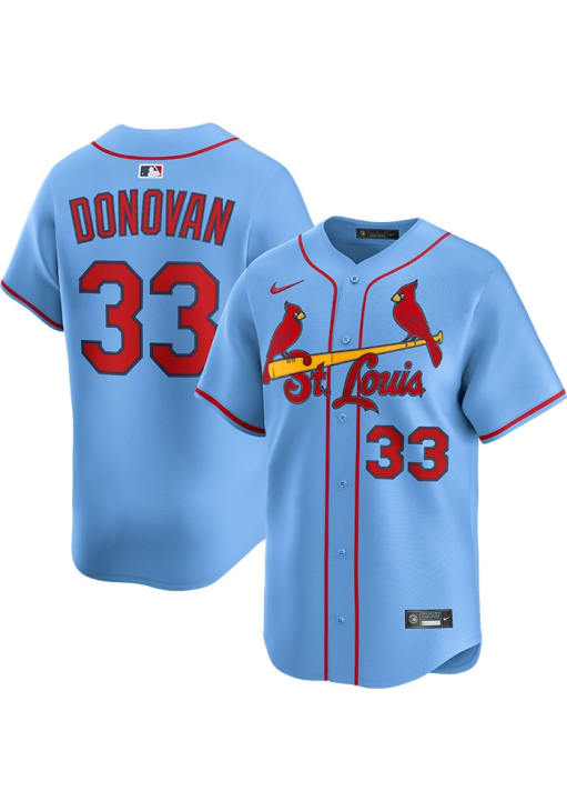 Brendan Donovan St Louis Cardinals Mens LIGHT BLUE Alt Limited