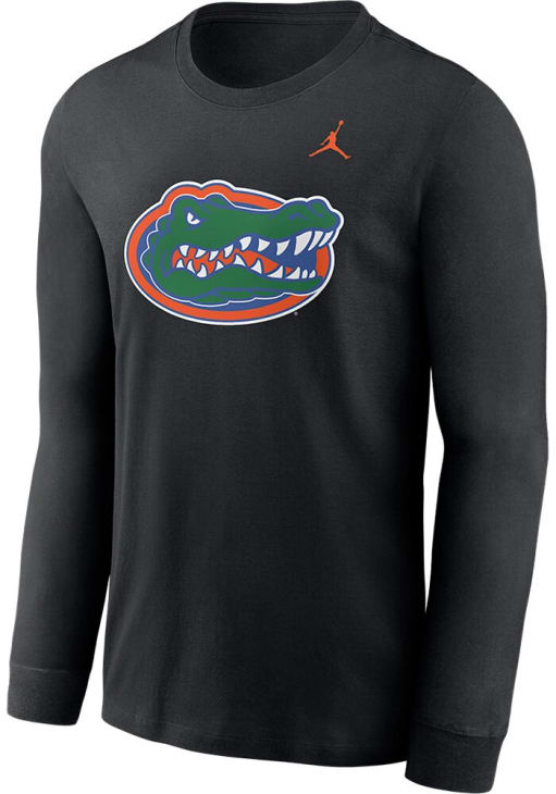 Nike Florida Gators Jordan Primary Logo Long Sleeve T Shirt BLACK