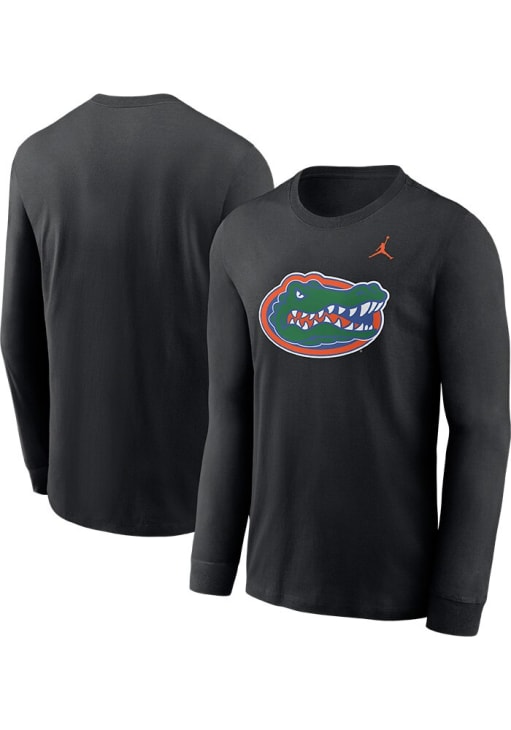 Nike Florida Gators Jordan Primary Logo Long Sleeve T Shirt BLACK
