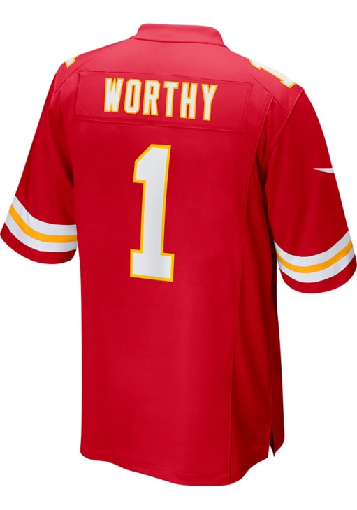 Xavier Worthy Kansas City Chiefs Red 2024 Super Bowl Participant