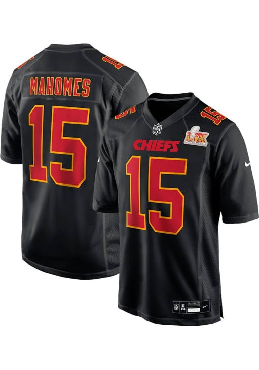 Patrick Mahomes Kansas City Chiefs BLACK 2024 Super Bowl