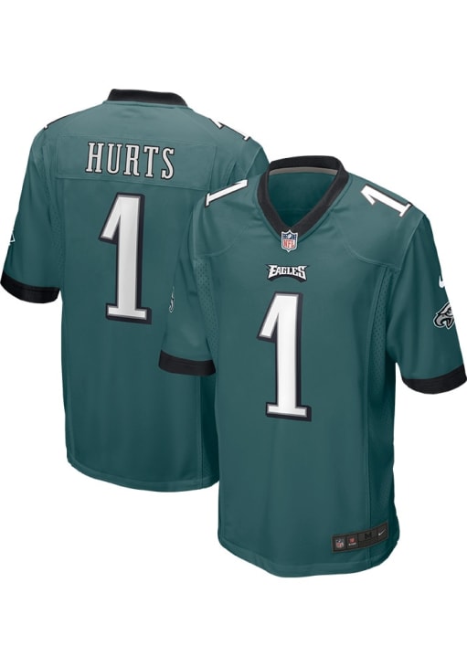 Jalen Hurts Philadelphia Eagles Home Game Jersey - MIDNIGHTGREEN