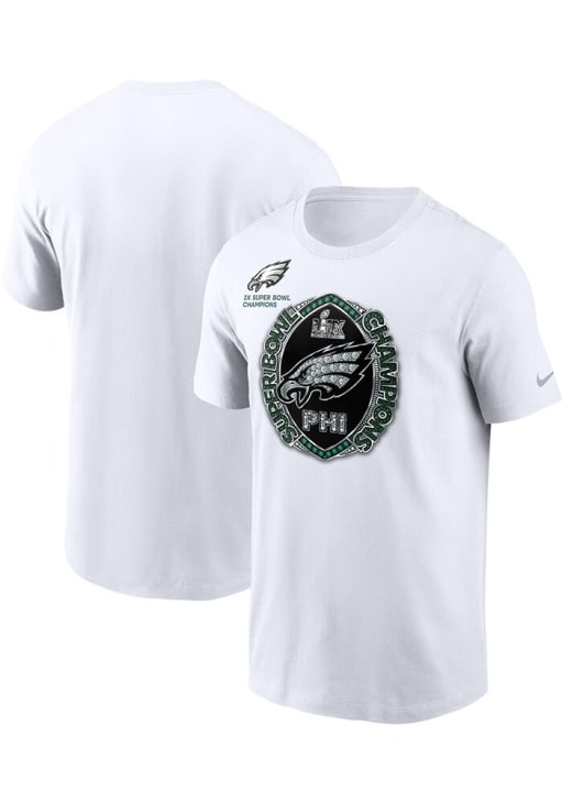 Nike Philadelphia Eagles White 2024 Super Bowl Champions Multi