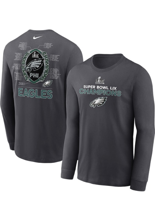 Nike Philadelphia Eagles 2024 Super Bowl Champions Roster Long