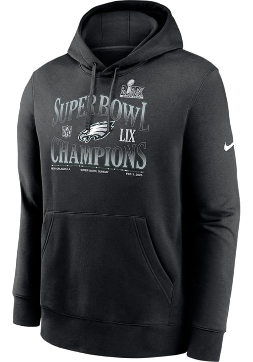 90's Champion“Eagles“college boro sweat Nike Philadelphia Eagles Mens BLACK 2024 Super Bowl Champions 90s