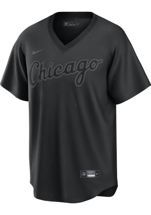 Chicago White Sox Mens Nike Replica BLACK Pitch Black Jersey