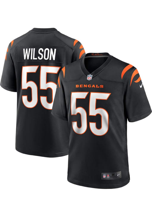 Logan Wilson Cincinnati Bengals BLACK Home Game Jersey - 17324360