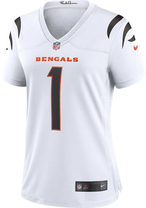 Ja'Marr Chase Womens Cincinnati Bengals WHITE Road Replica