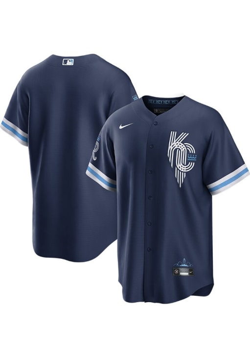 Kansas City Royals Mens Nike Replica NAVY City Connect Jersey
