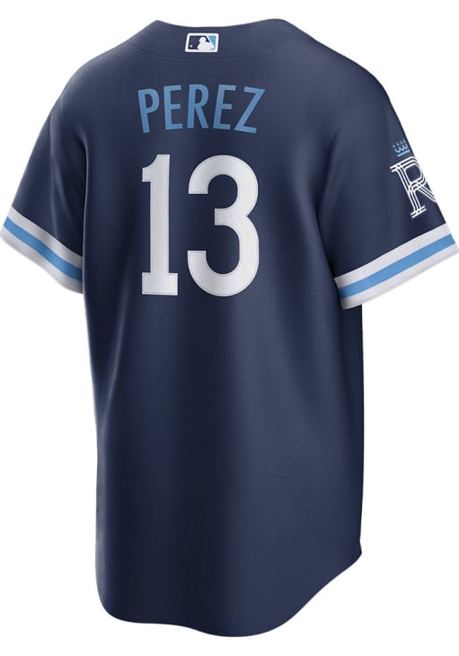 Salvador Perez Kansas City Royals Mens Replica NAVY City Connect