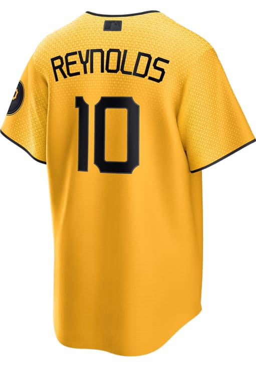 Bryan Reynolds Pittsburgh Pirates Mens Replica GOLD City Connect