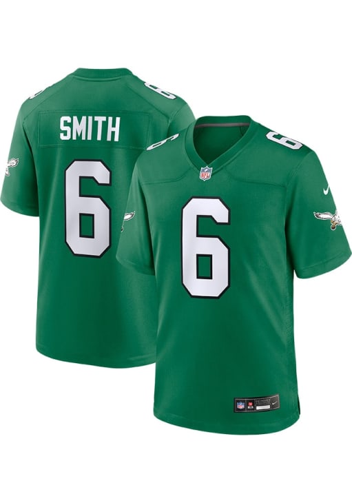 Devonta Smith Philadelphia Eagles KELLYGREEN Game Jersey - 17325553