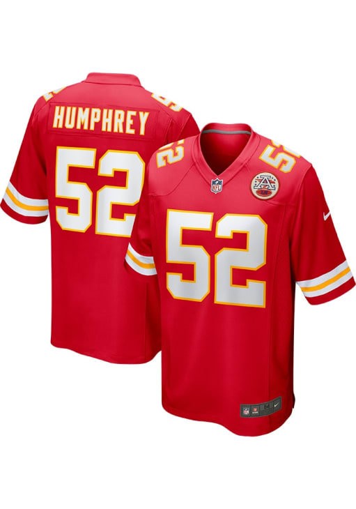 Creed Humphrey Kansas City Chiefs Red Home Game Jersey - 17325715