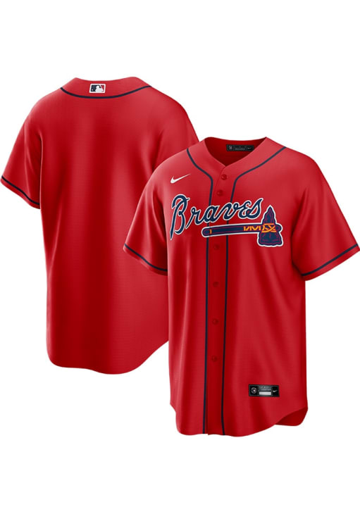 【中古】MLB NIKE OfficialReplicaJersey アトランタ・ブレーブス M[66][240024534948] Atlanta Braves Mens Nike Replica Red Alt Jersey - 17325906