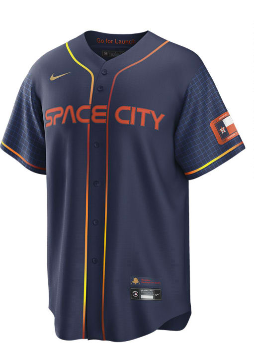 Jose Altuve Houston Astros Mens Replica NAVY City Connect Jersey