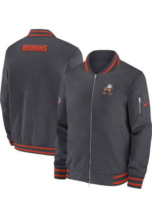 Nike Cleveland Browns Mens Brown Sideline Coach Bomber Medium