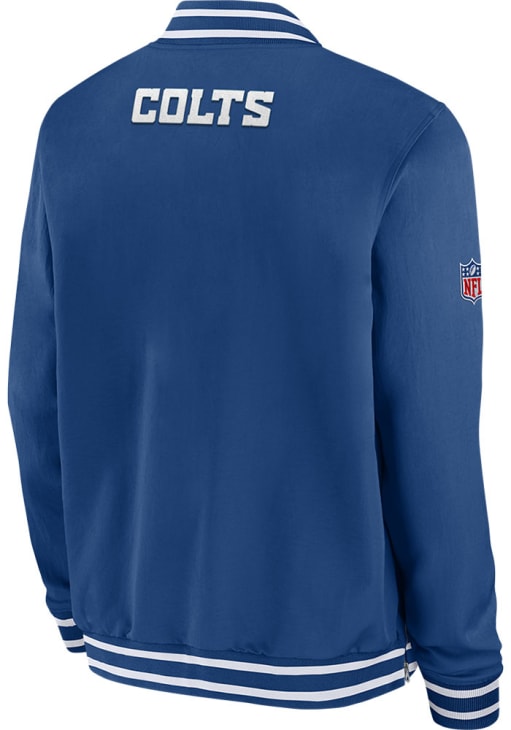 Nike Indianapolis Colts Mens BLUE Sideline Coach Bomber Medium