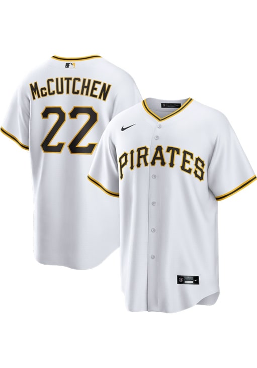 Andrew McCutchen Pittsburgh Pirates Mens Replica WHITE Home Jersey