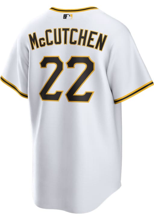 Andrew McCutchen Pittsburgh Pirates Mens Replica WHITE Home Jersey