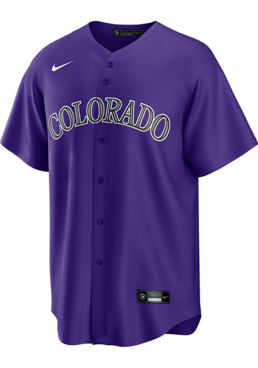 Larry Walker Colorado Rockies Mens Replica PURPLE Alt Jersey