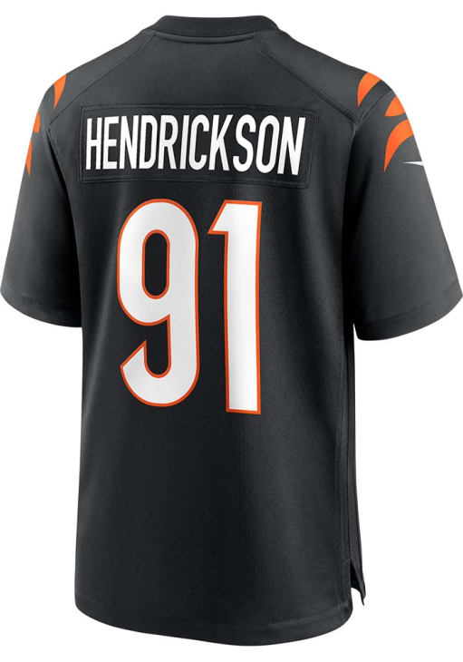 Trey Hendrickson Cincinnati Bengals BLACK Game Jersey Jersey