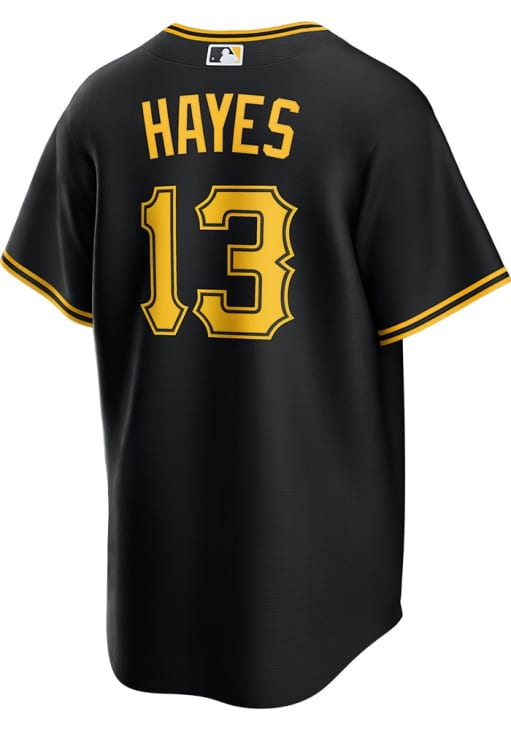 Ke'Bryan Hayes Pittsburgh Pirates Mens Replica BLACK Alt Jersey