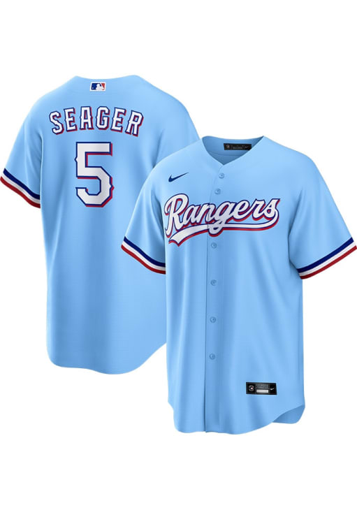 Corey Seager Texas Rangers Mens Replica LIGHT BLUE Alt Design