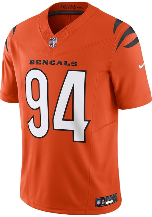 Sam Hubbard Cincinnati Bengals Mens ORANGE Vapor F.U.S.E. Limited