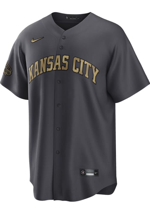 Kansas City Royals Mens Nike Replica GREY All Star Game Jersey