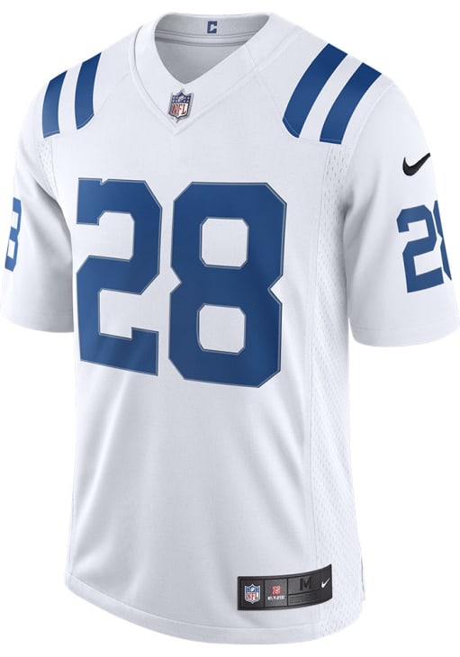 Jonathan Taylor Indianapolis Colts Mens White ROAD Limited