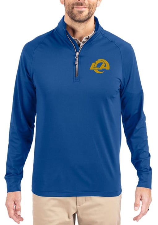 Los Angeles Rams Mens NAVY Adapt Eco Big and Tall Pullover - 181472218