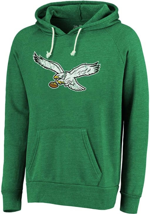 Philadelphia Eagles Mens KELLY RETRO LOGO Lightweight Hoodie