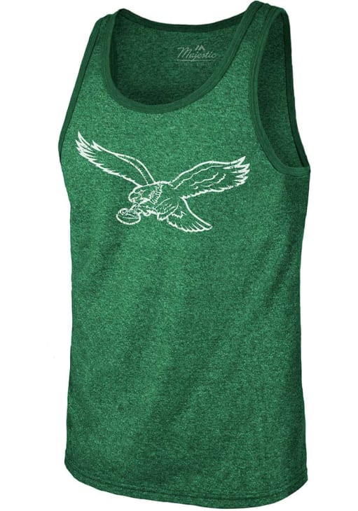 Philadelphia Eagles Mens Short Sleeve KELLYGREEN Retro Tonal Logo