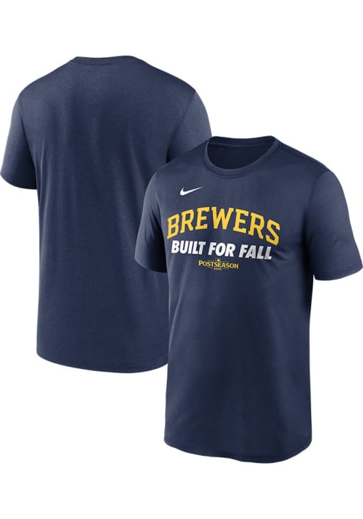 Nike Milwaukee Brewers NAVY 2025 Postseason Participant Authentic