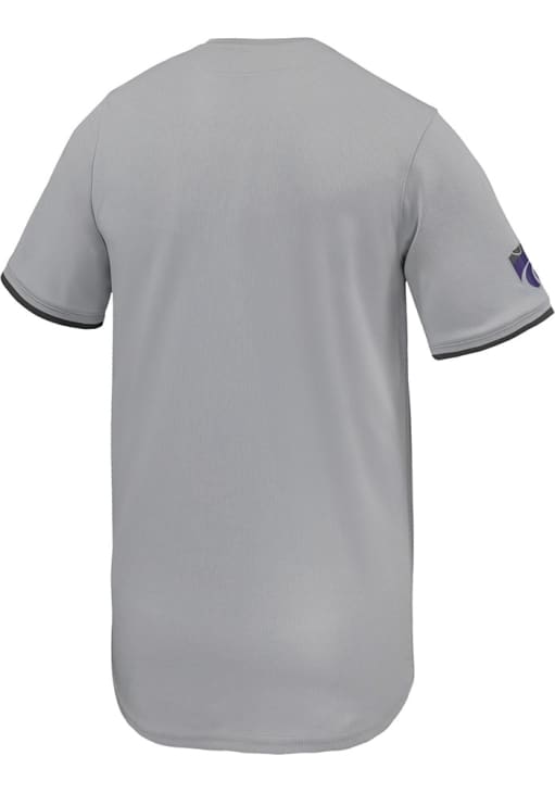 Nike Mens GREY K-State Wildcats Limited Full Button Baseball