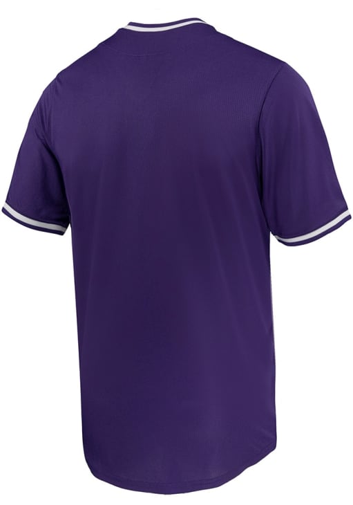 Nike Mens PURPLE K-State Wildcats Limited Vneck Baseball Jersey