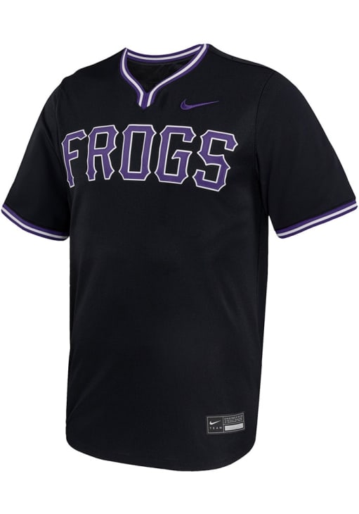 Nike TCU Horned Frogs Mens BLACK Limited Vneck - 198600158