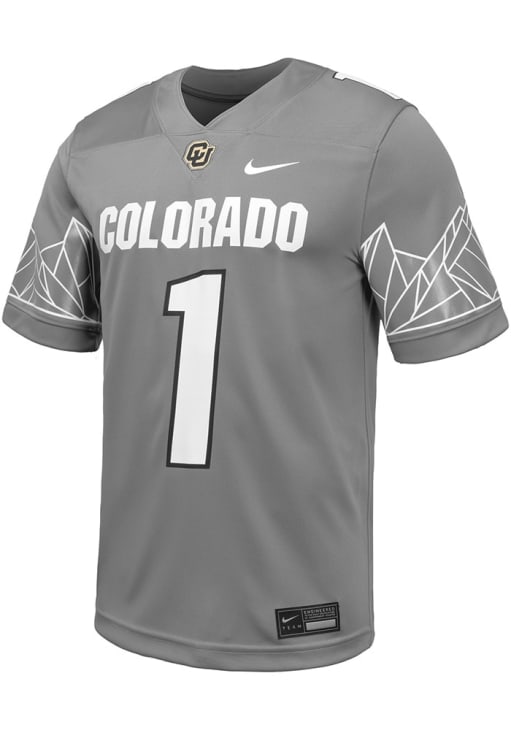Nike Colorado Buffaloes GREY Football Replica Jersey - 198601735