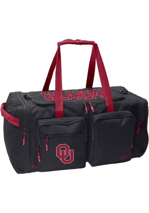 Nike Oklahoma Sooners BLACK Power Duffle Gym Bag - 198602077
