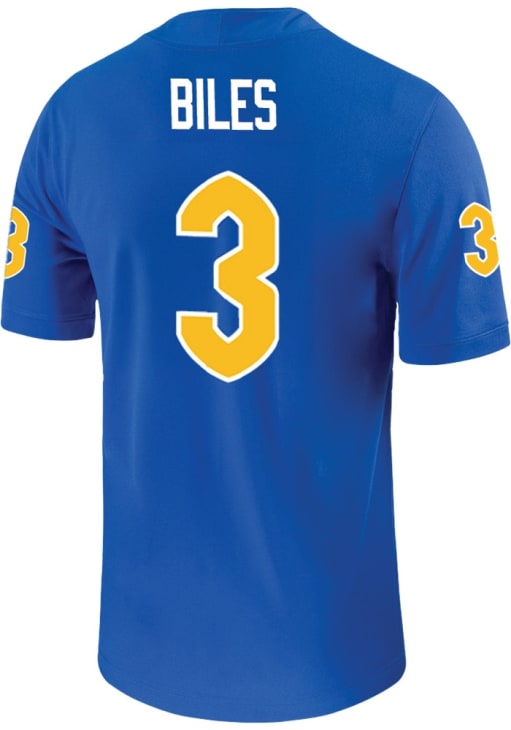 Rasheem Biles Mens ROYAL Pitt Panthers Football Name And Number