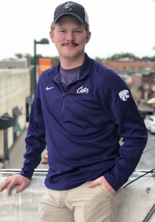 C.E/Cavempt ×NIKE ゲームシャツ Nike Mens PURPLE K-State Wildcats Cats Script Long Sleeve Qtr Zip