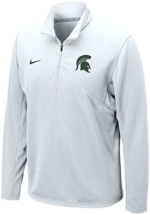 men's nike white michigan state spartans local performance pullover hoodie