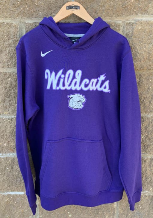 Nike Mens PURPLE K-State Wildcats 2019 Basketball Hoodie - 19861732